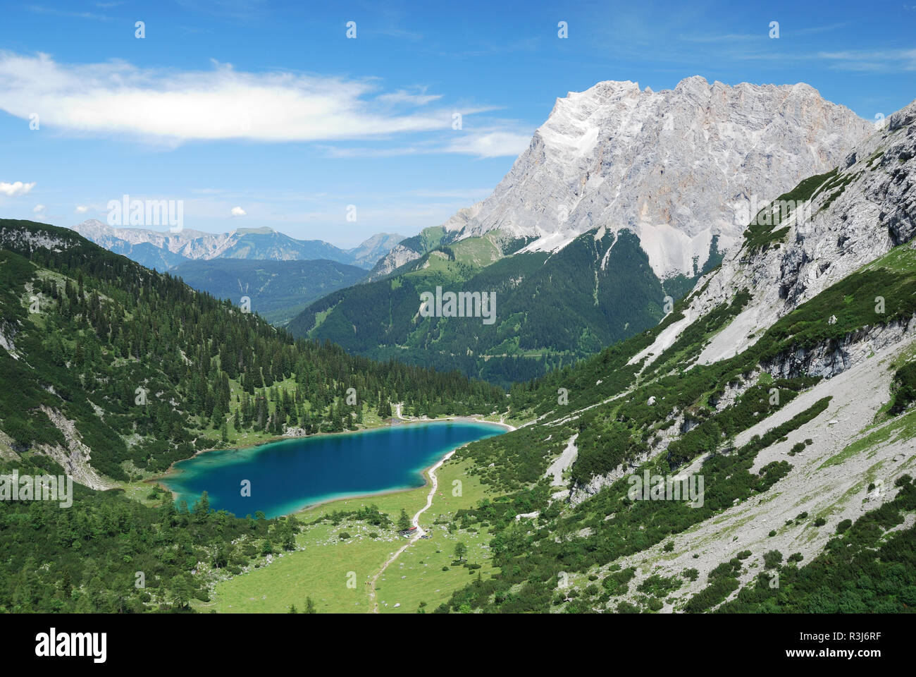 seebensee and zugspitze Stock Photo - Alamy
