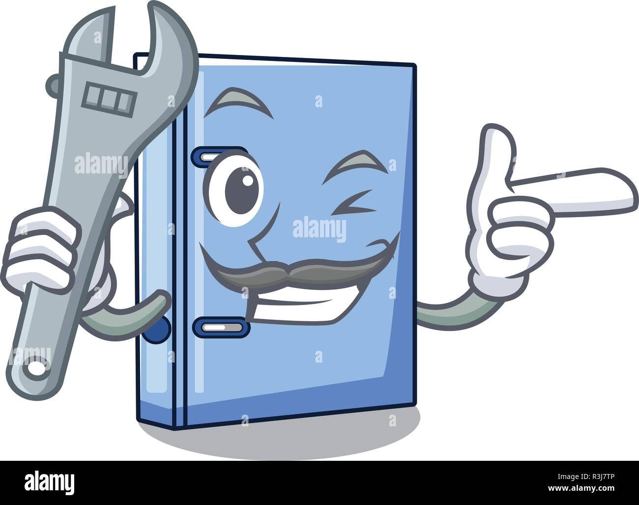 Mechanic office binder file Isolated on cartoon Stock Vector Image ...