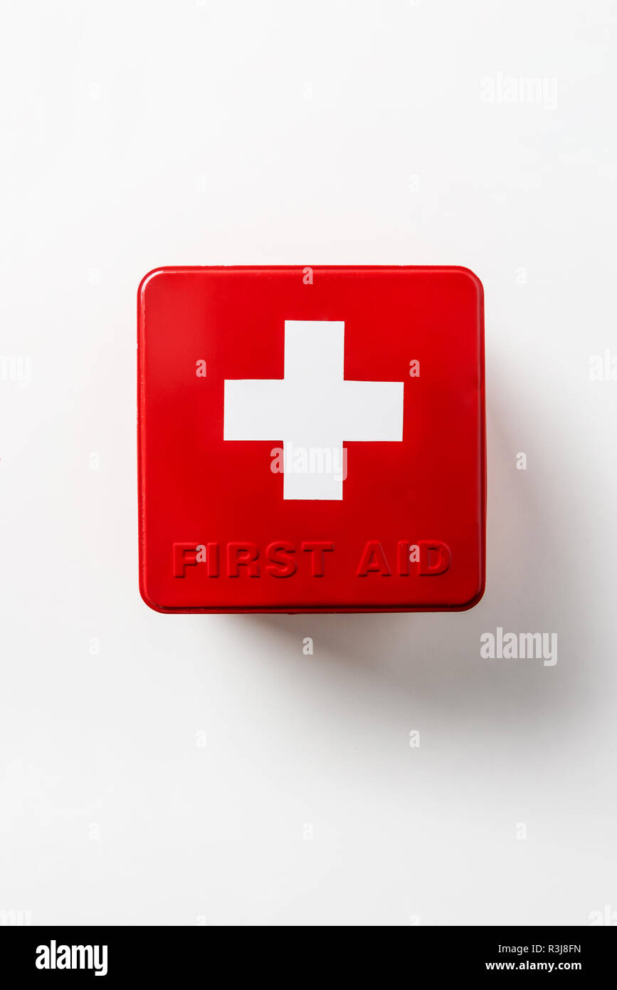 red first aid box