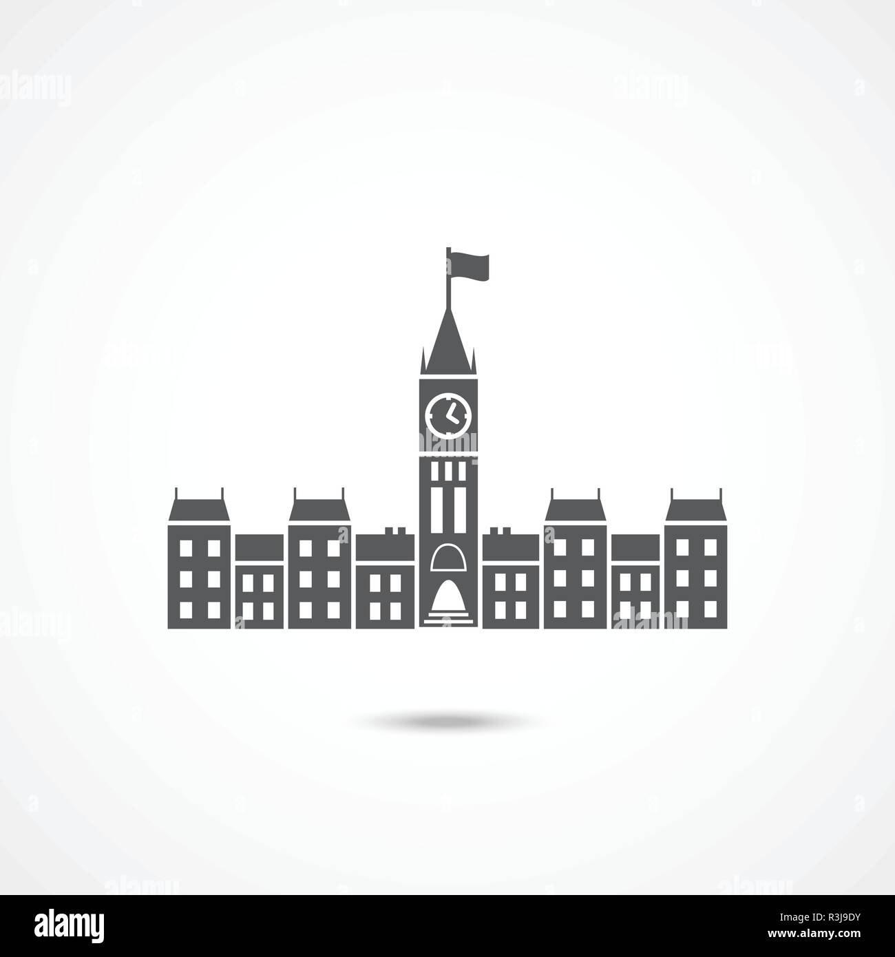Parliament Canada Icon Stock Vector
