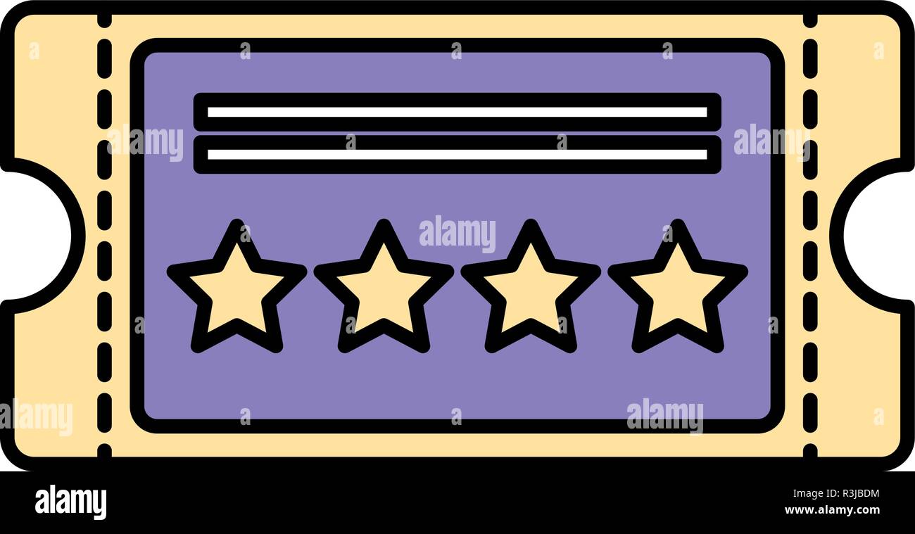 Cinema ticket icon over white background, vector illustration Stock ...
