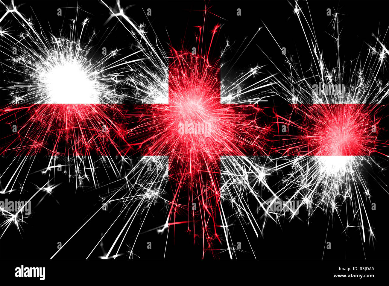 England Fireworks Sparkling Flag New Year Christmas And National Day Concept England Fireworks Sparkling Flag New Year Christmas And National Day Concept