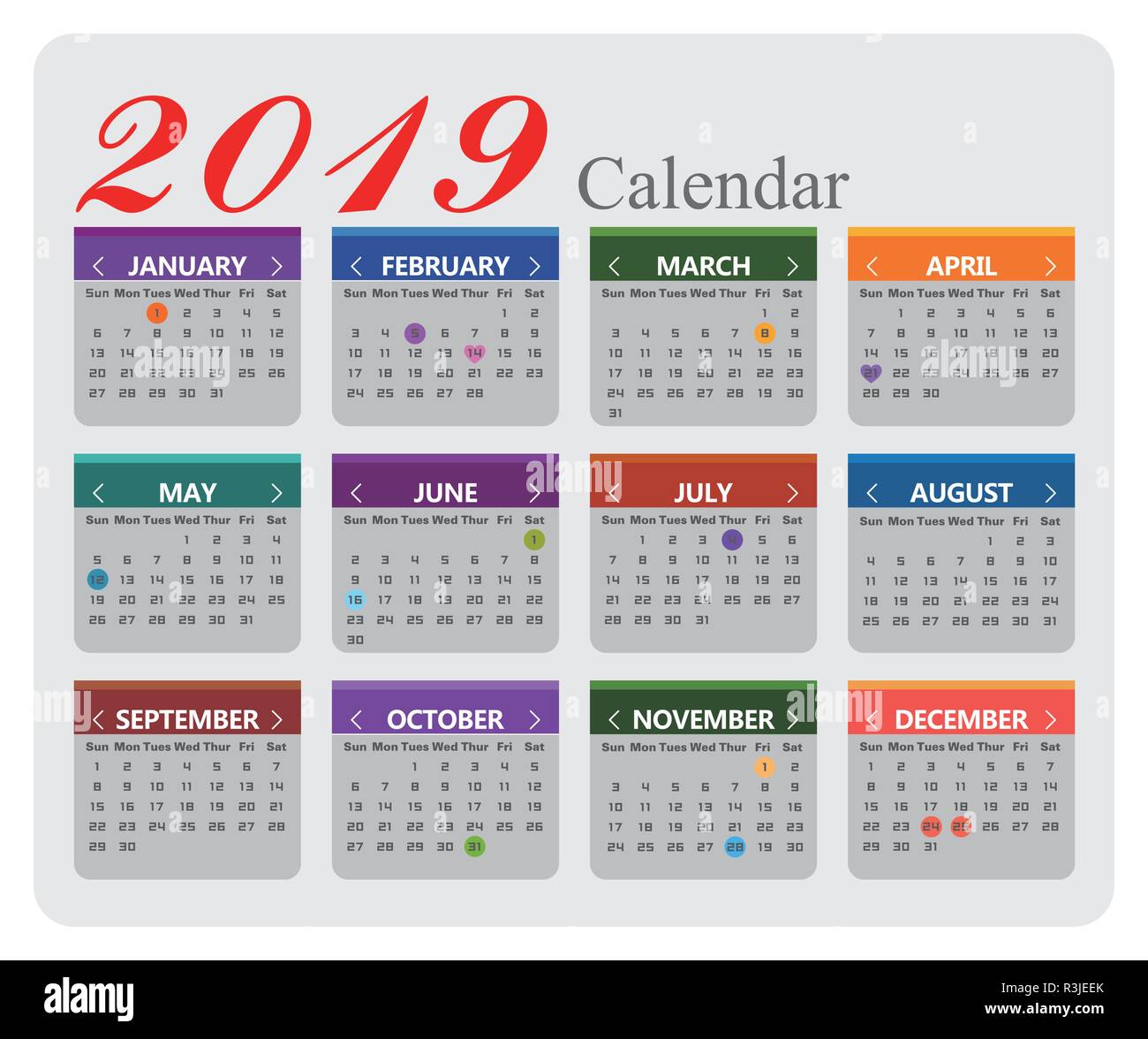 July 19 Calendar High Resolution Stock Photography And Images Alamy