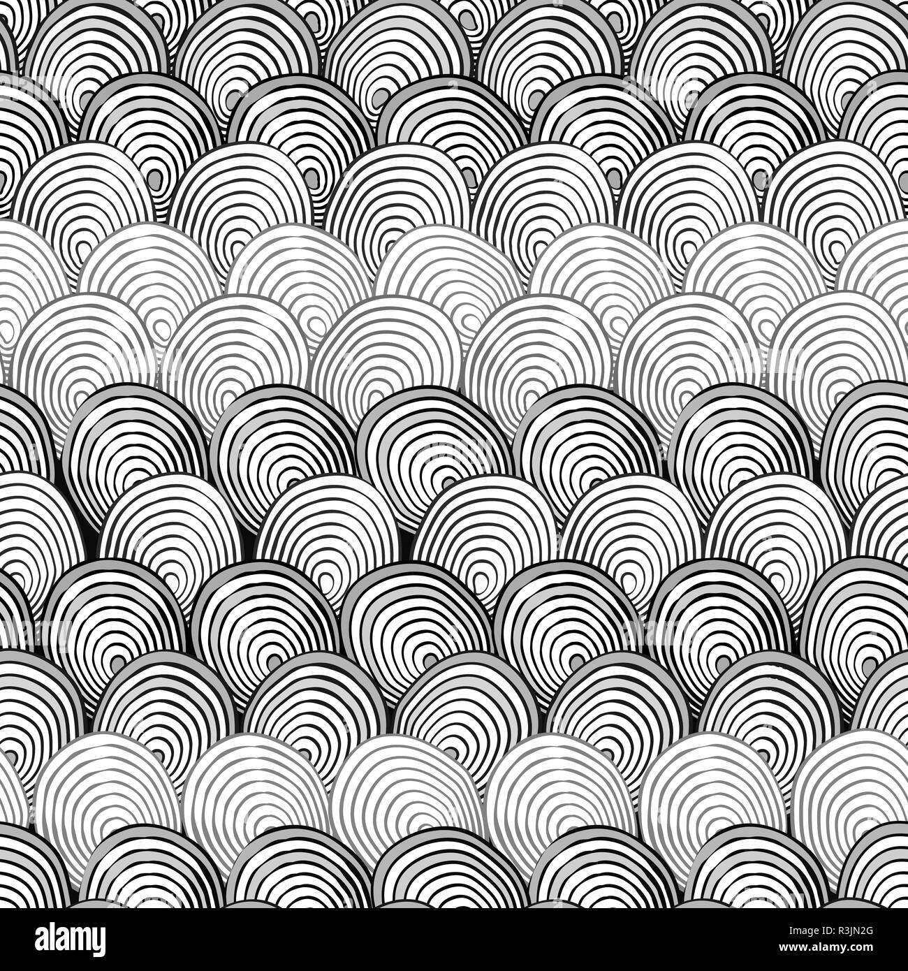 Black and white pattern with abstract fishscales. Can be used for ...