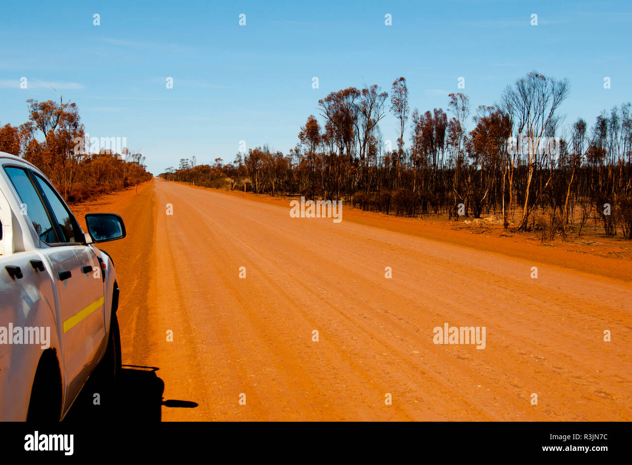 Off Road Track in the Outback Stock Photo