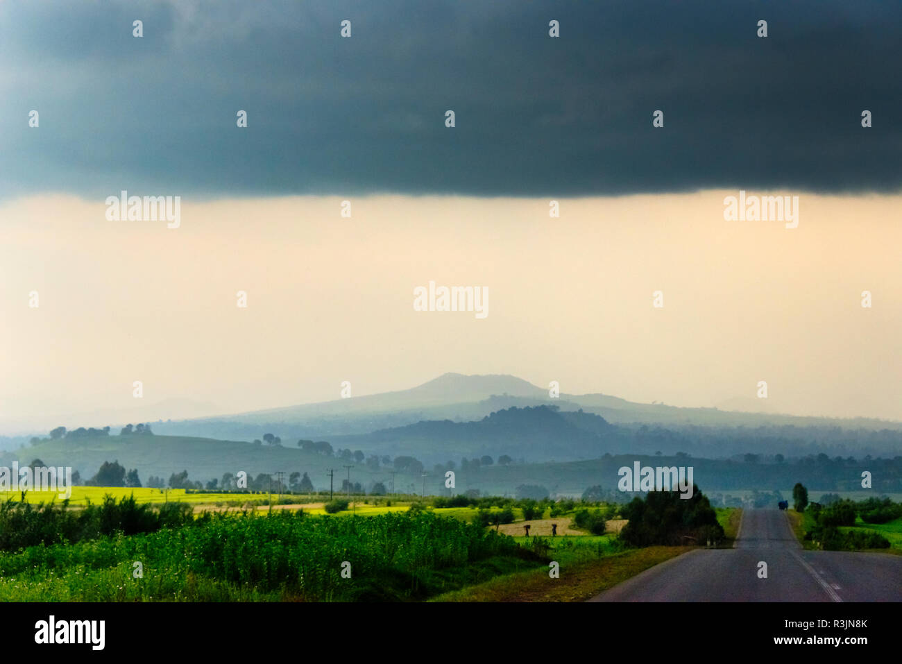 Farmland, between Addis Ababa and Bahir Dar, Ethiopia Stock Photo Alamy