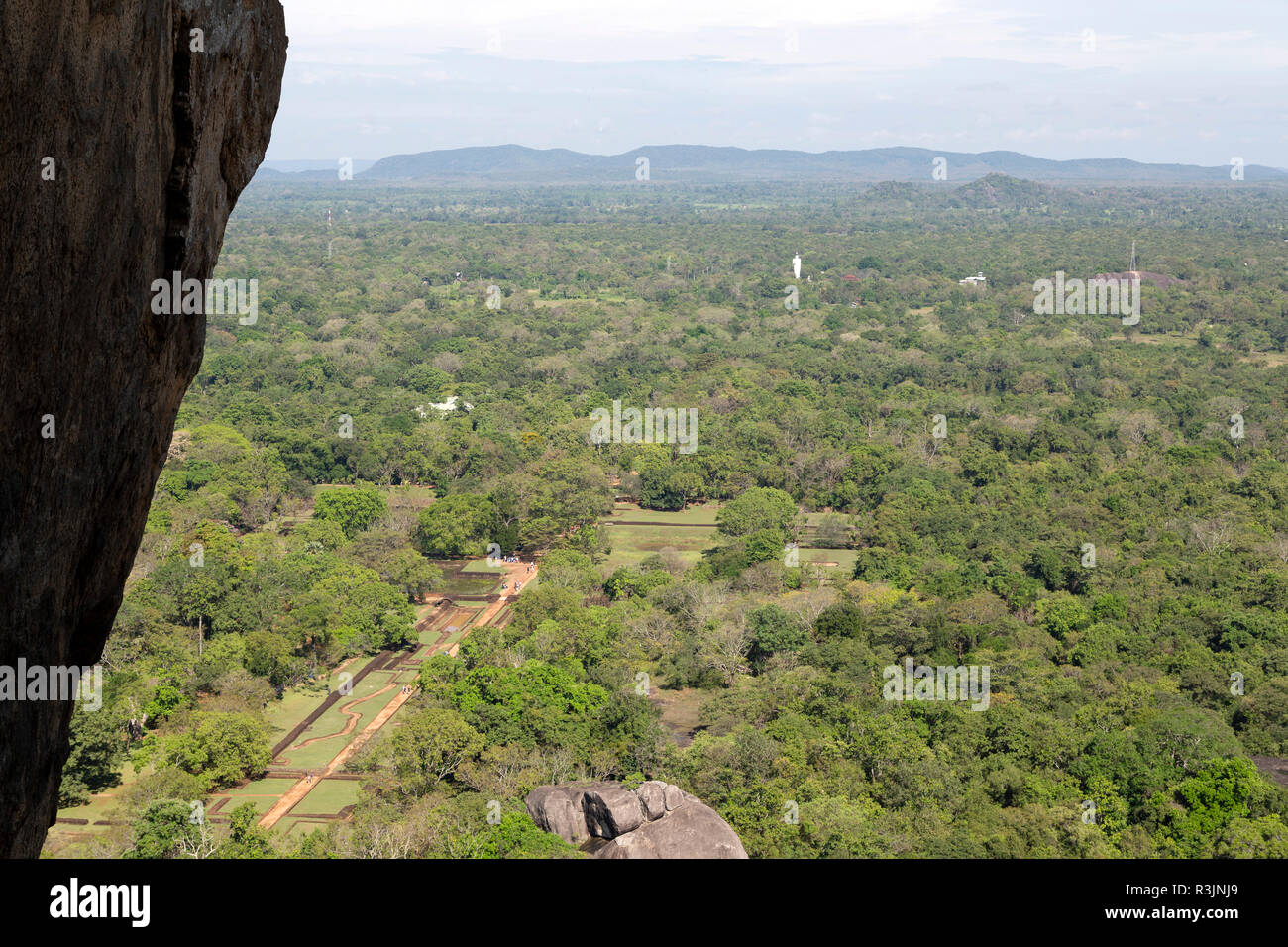 View from Sigiriya rock in Sri Lanka. Known as the Lion's Rock, the 180