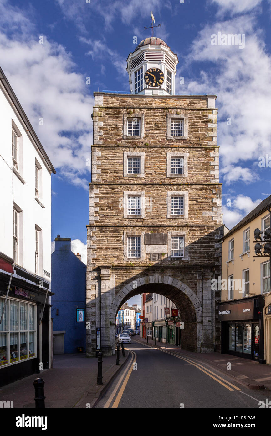 Clock tower at Youghal, County Cork, Ireland Stock Photo Alamy