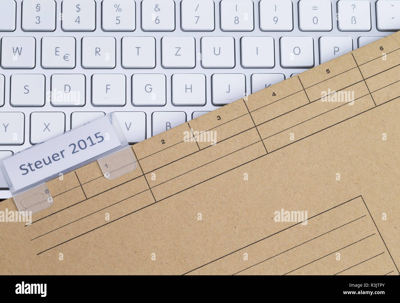 keyboard and briefcase tax 2015 Stock Photo Alamy