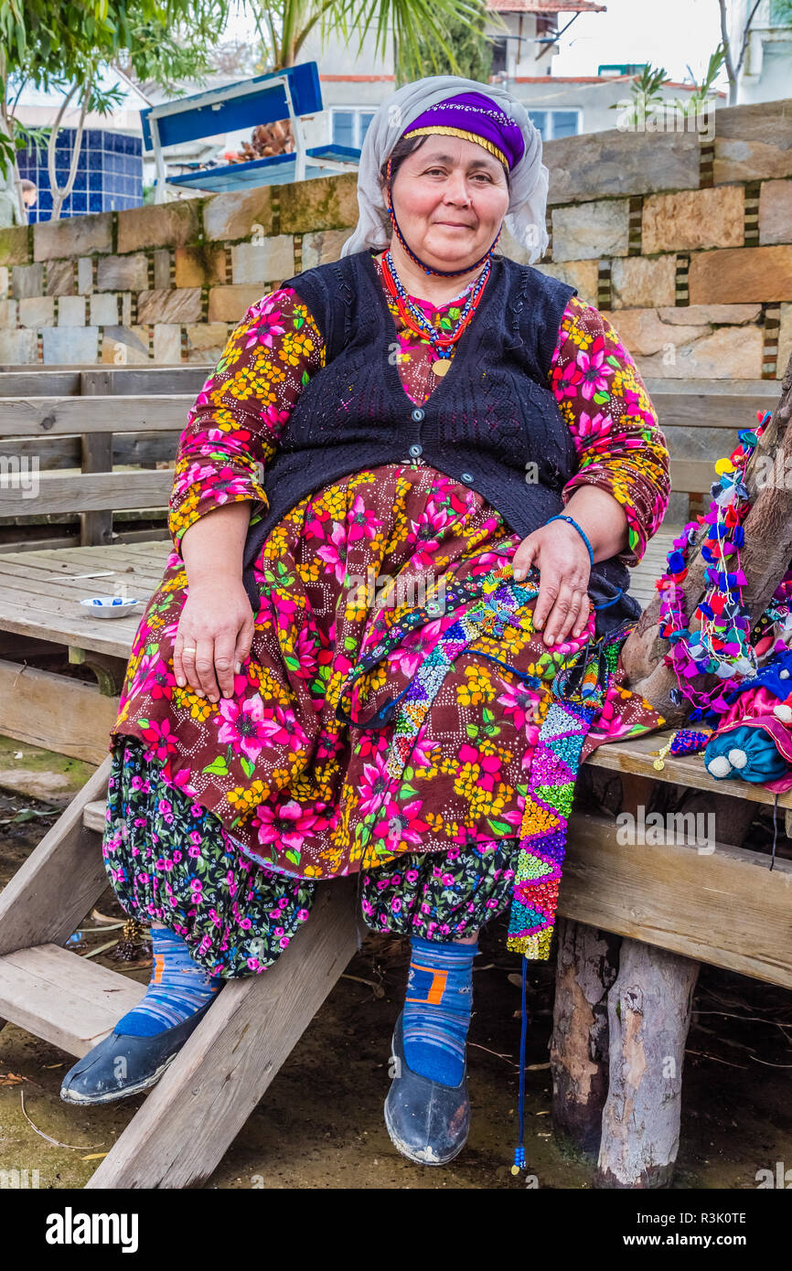 Turkish traditional dress female hi-res stock photography and