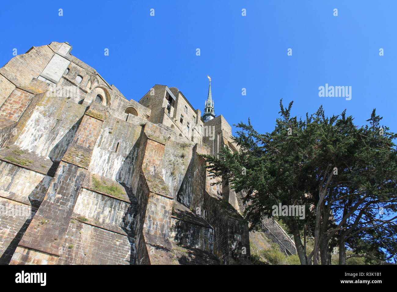 Mont Saint Michel abbey - UNESCO world heritage, Normandy, France Stock Photo
