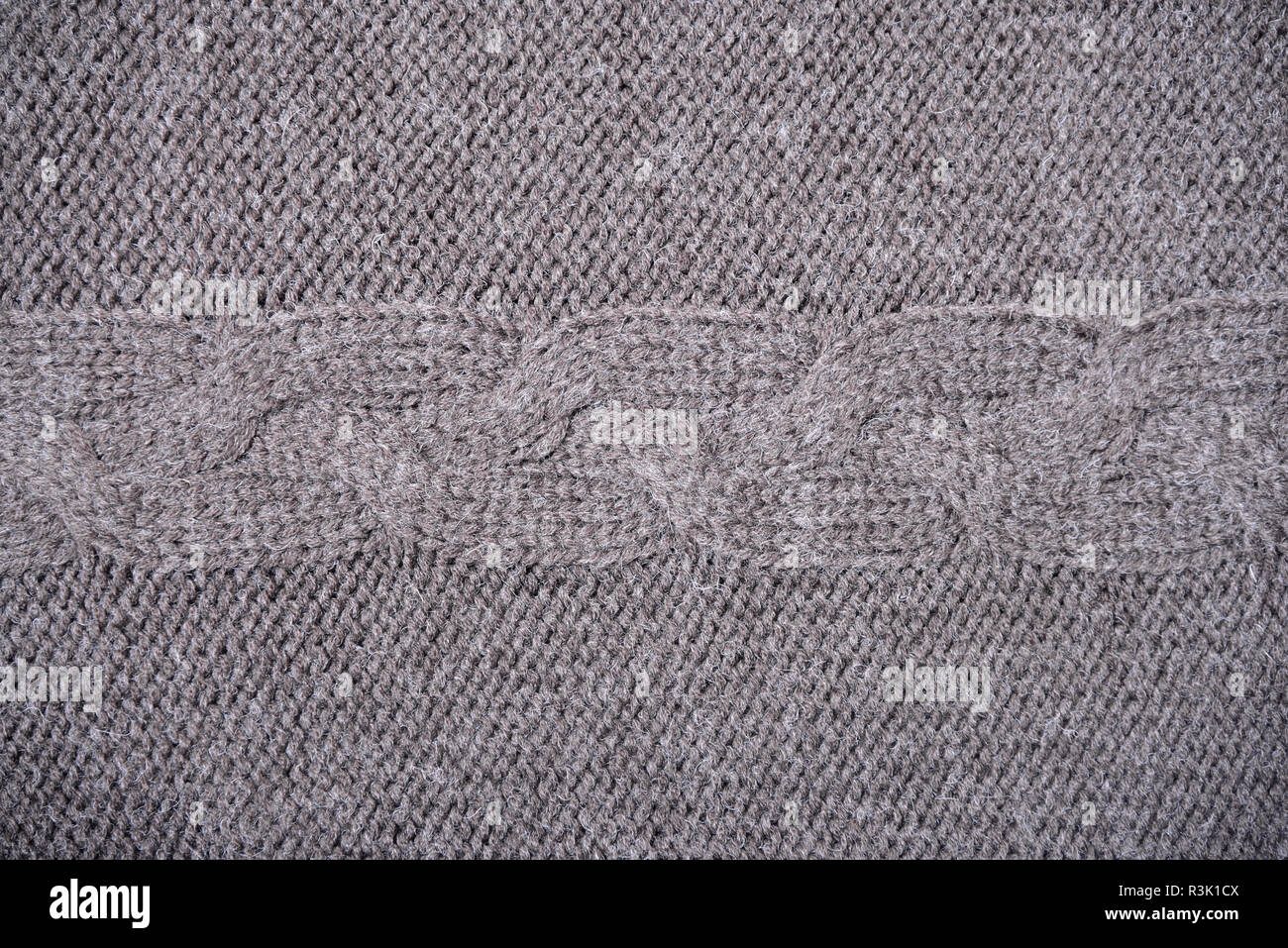 wool knitted fabric pattern Stock Photo