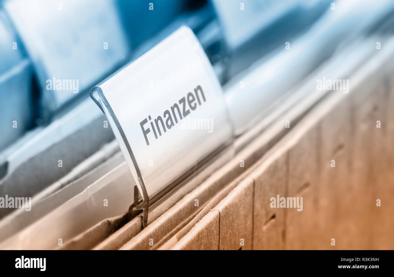 financial folder Stock Photo