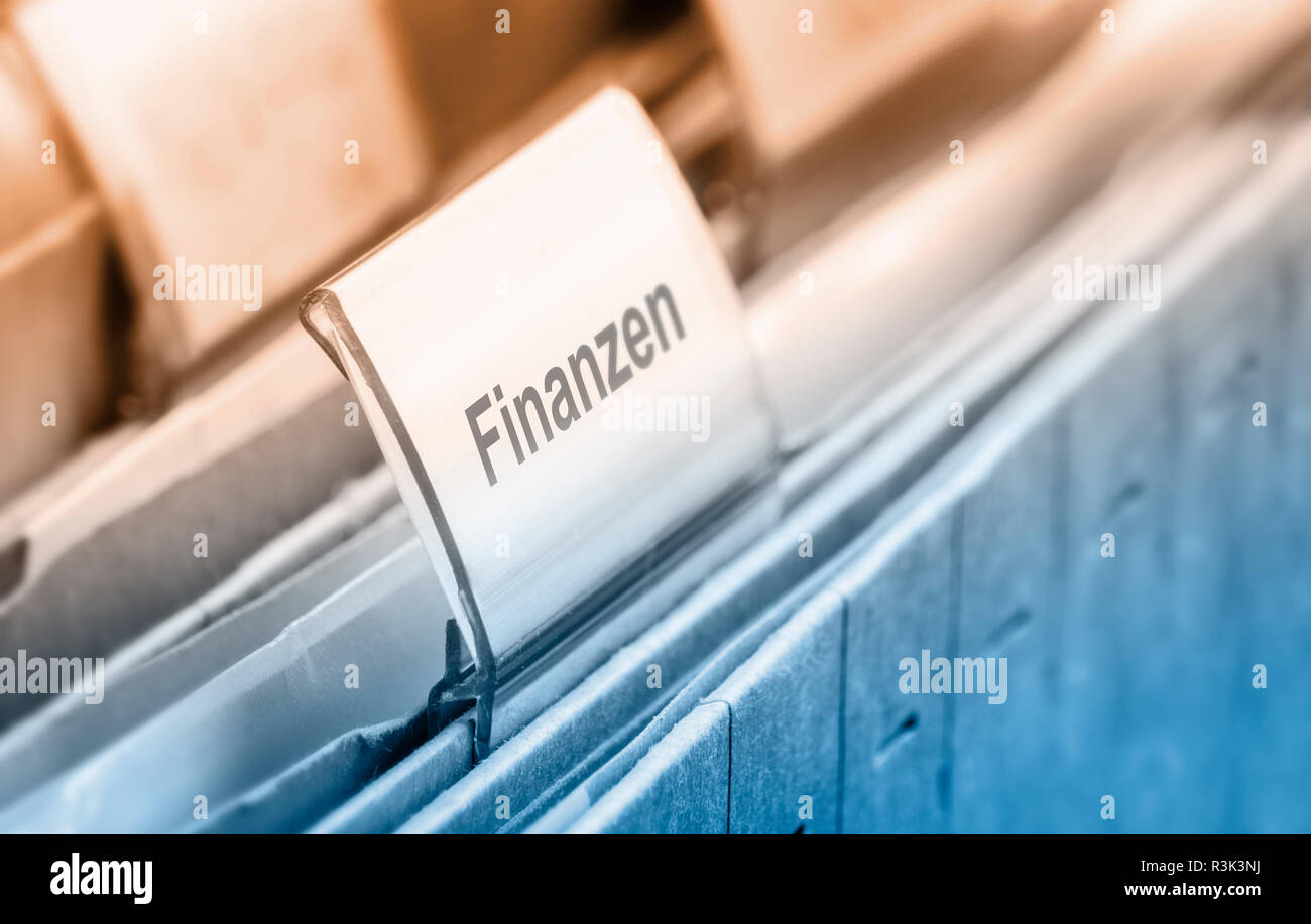 financial folder Stock Photo