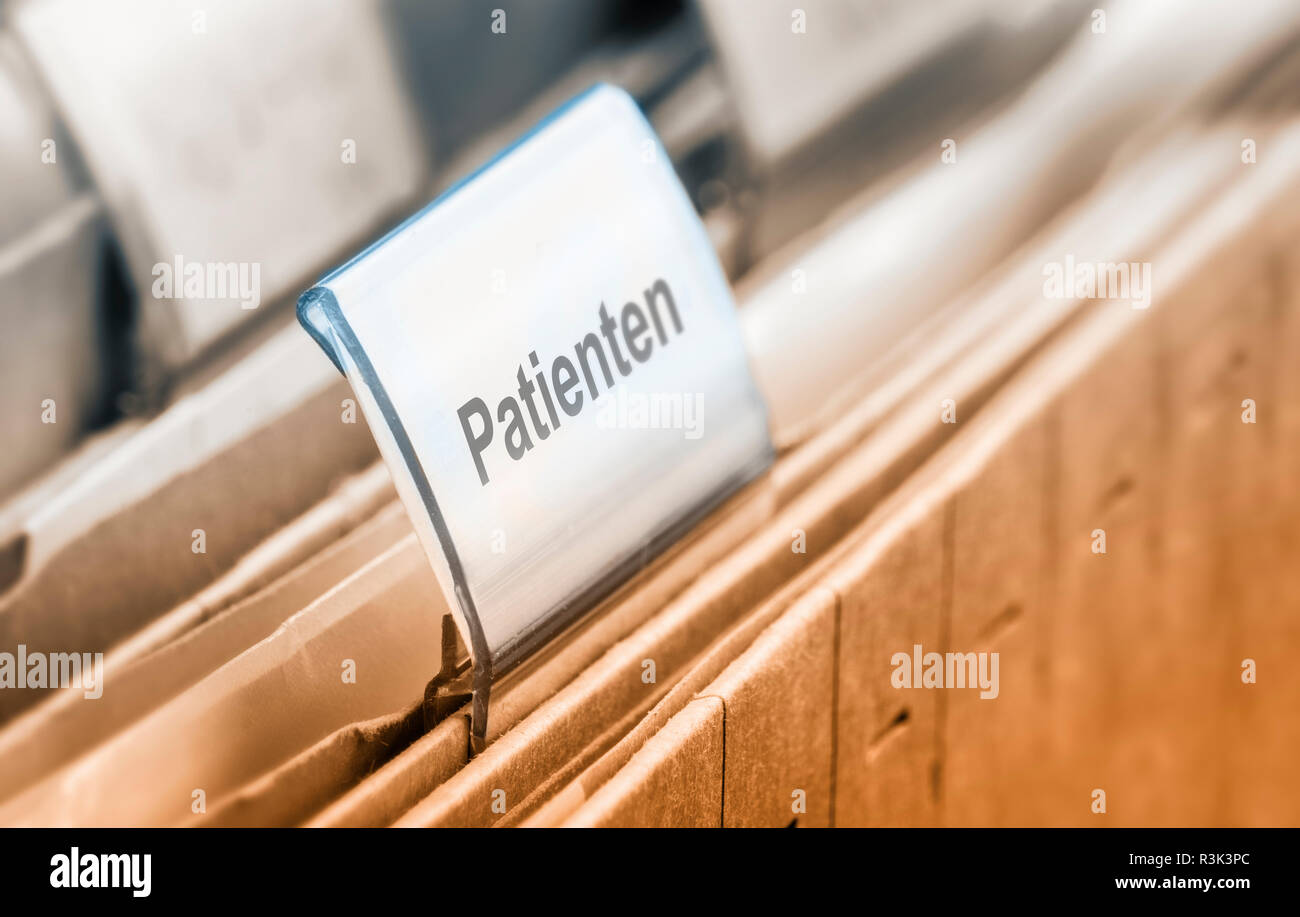 patient records Stock Photo