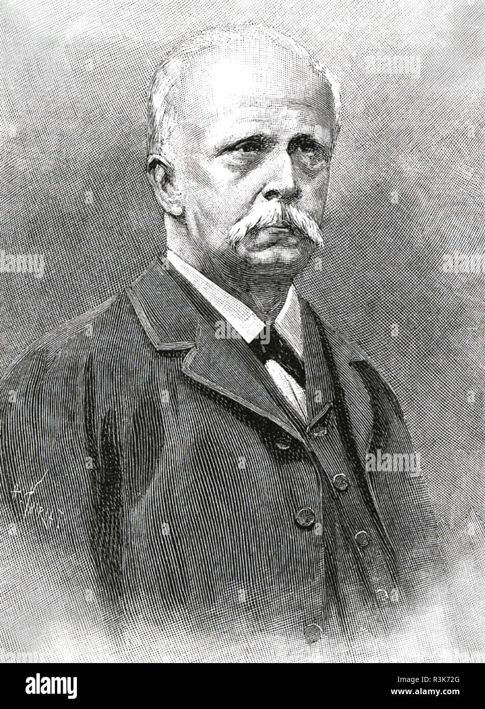 HERMANN von HELMHOLTZ (1821-1894) German physician and physicist Stock Photo