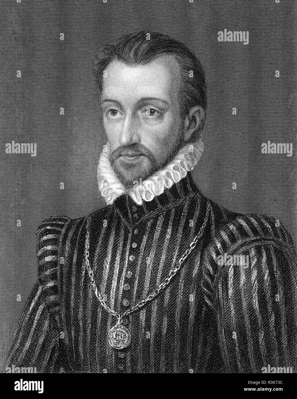 LOUIS,PRINCE OF CONDÉ (1530-1569) French Huguenot leader Stock Photo