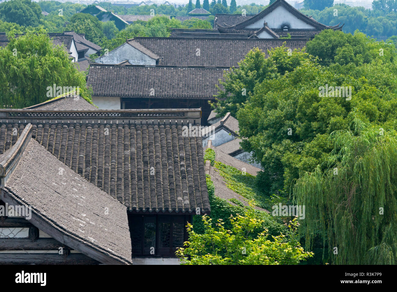 Traditional houses in the ancient town of Keyan, Shaoxing, Zhejiang