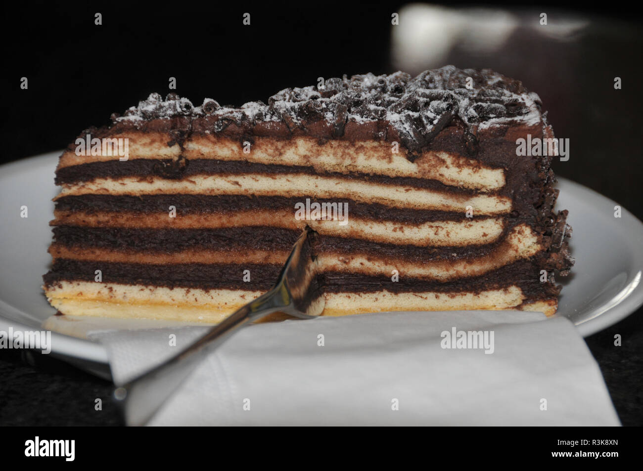 Chocolate Cake Stock Photo Alamy