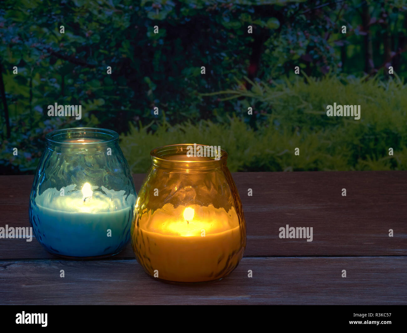 Citronella candles used as mosquito repellant Stock Photo Alamy