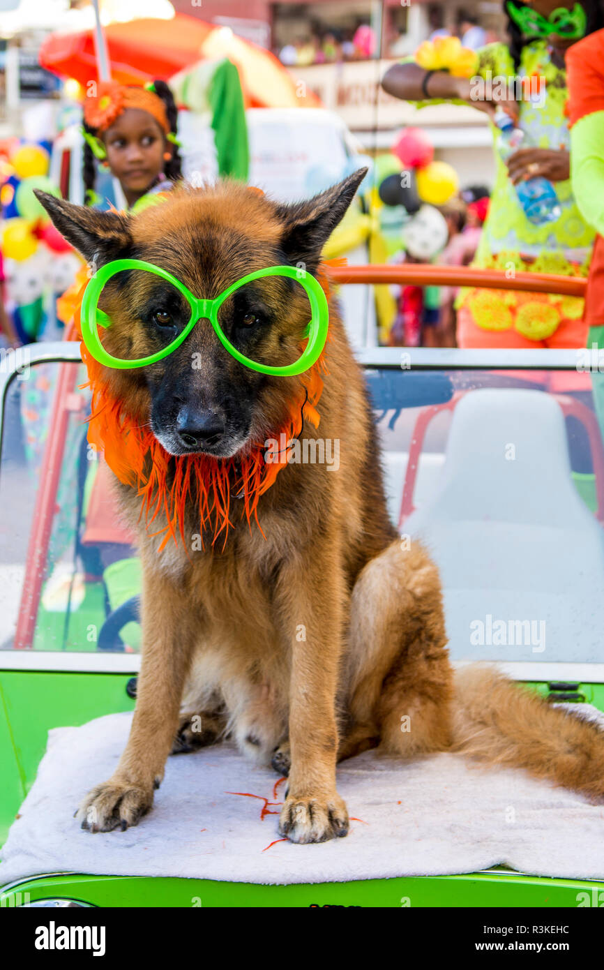 Street parade in the International Carnival Seychelles, in Victoria