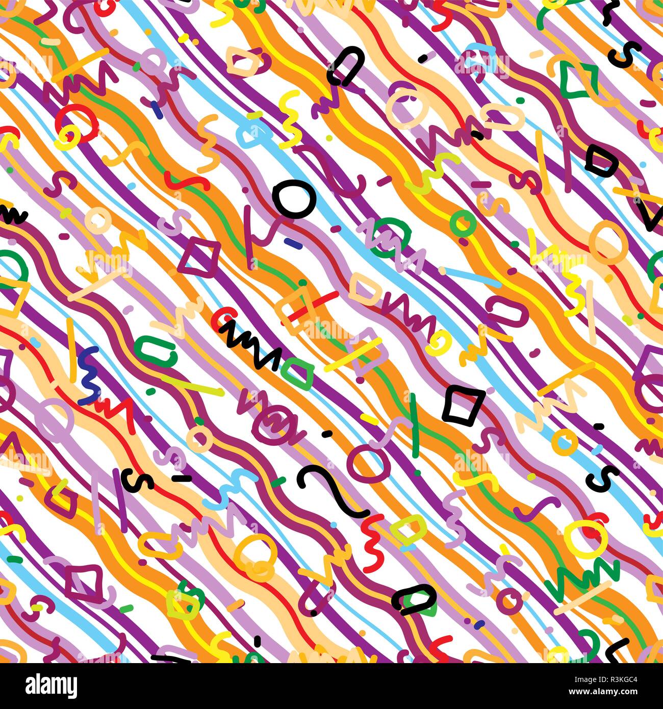Repeating seamless diagonal and zig-zag pattern Stock Vector