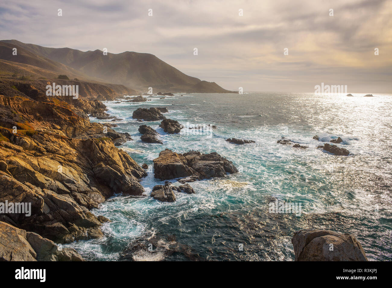 Pacific coastline scenery Stock Photo
