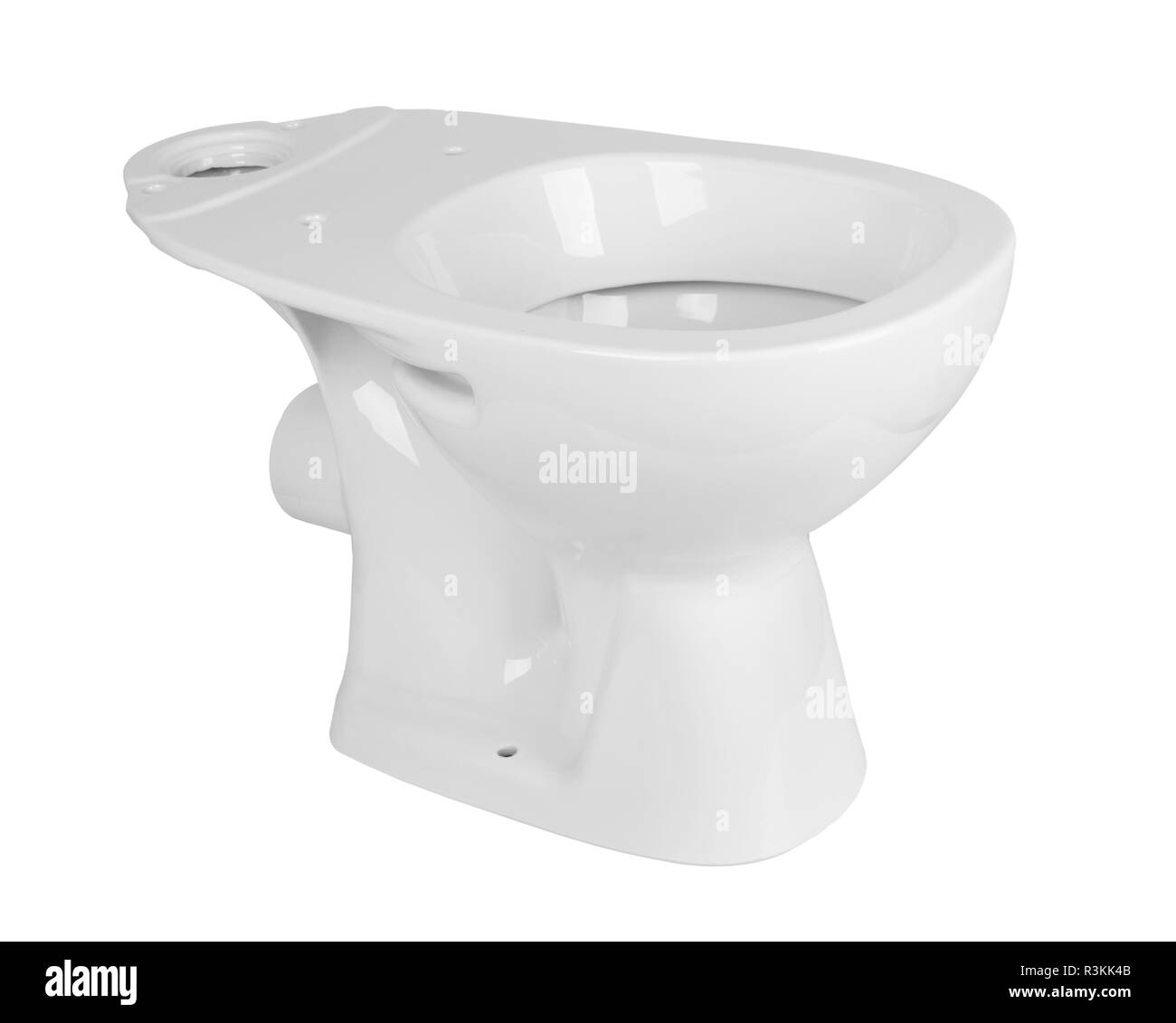 toilet bowl isolated on a white background Stock Photo - Alamy