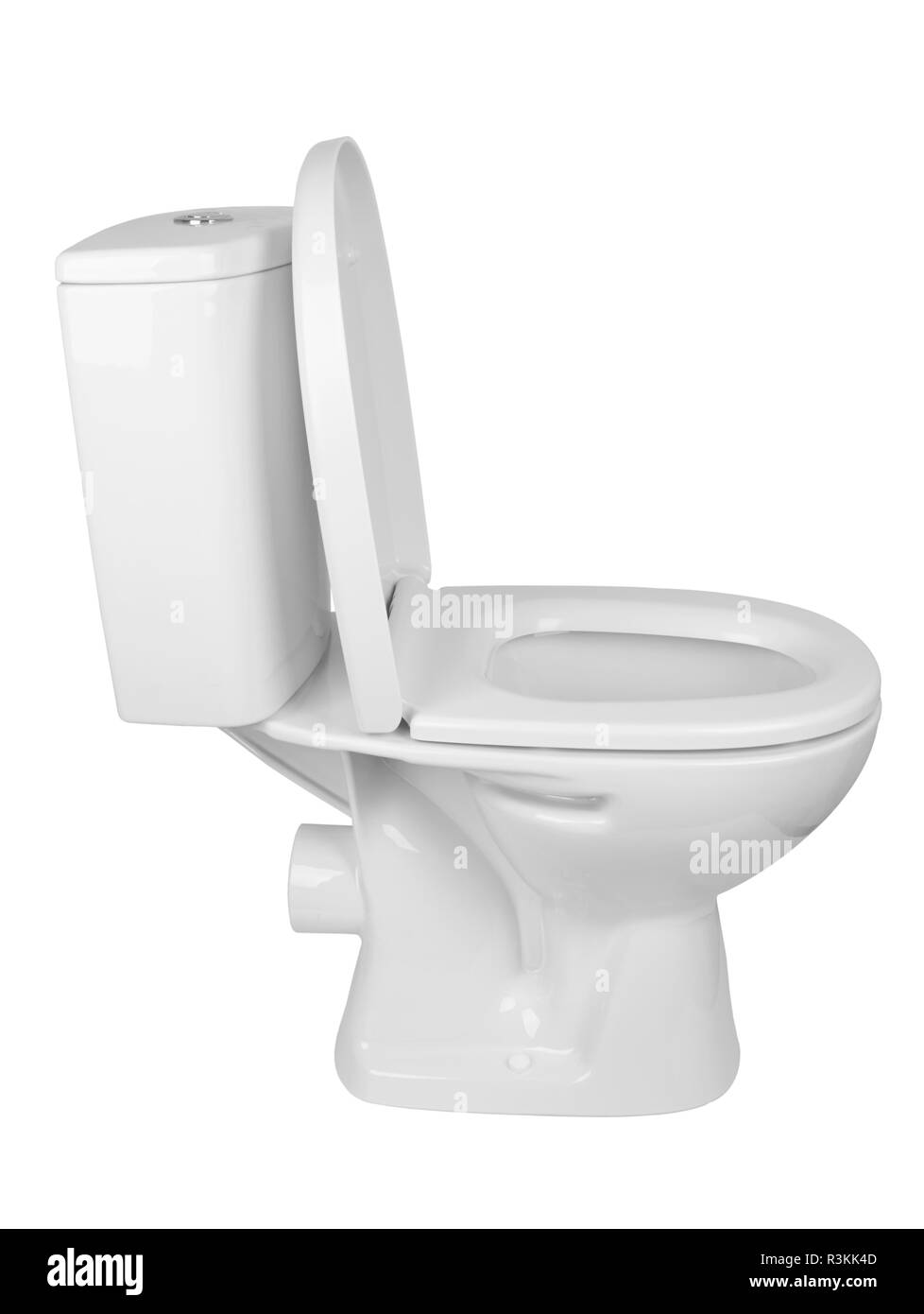 toilet bowl isolated on a white background Stock Photo - Alamy