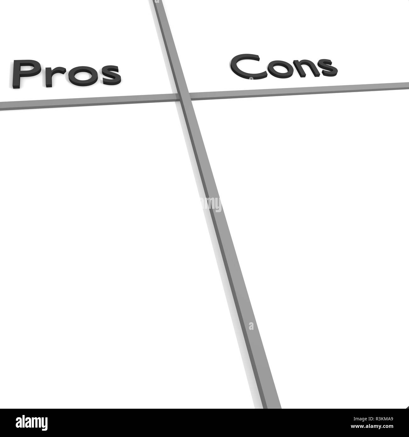 Pro and cons hires stock photography and images Alamy