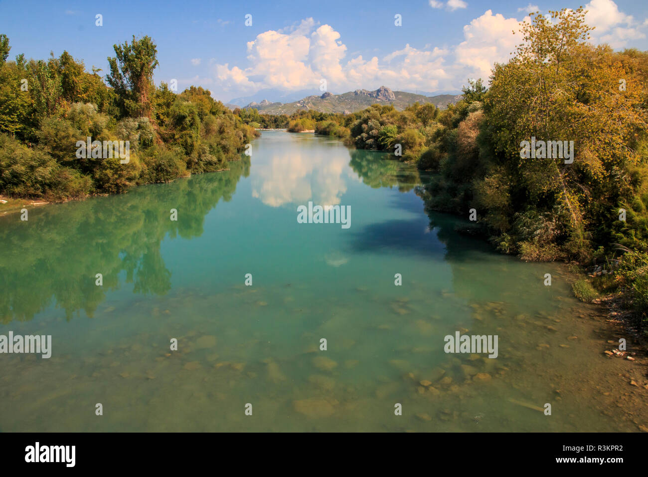 Anatolia Rivers Turkey, Anatolia, Antalya, Aspendos, Eurymedon river, bridge (Belkys ...
