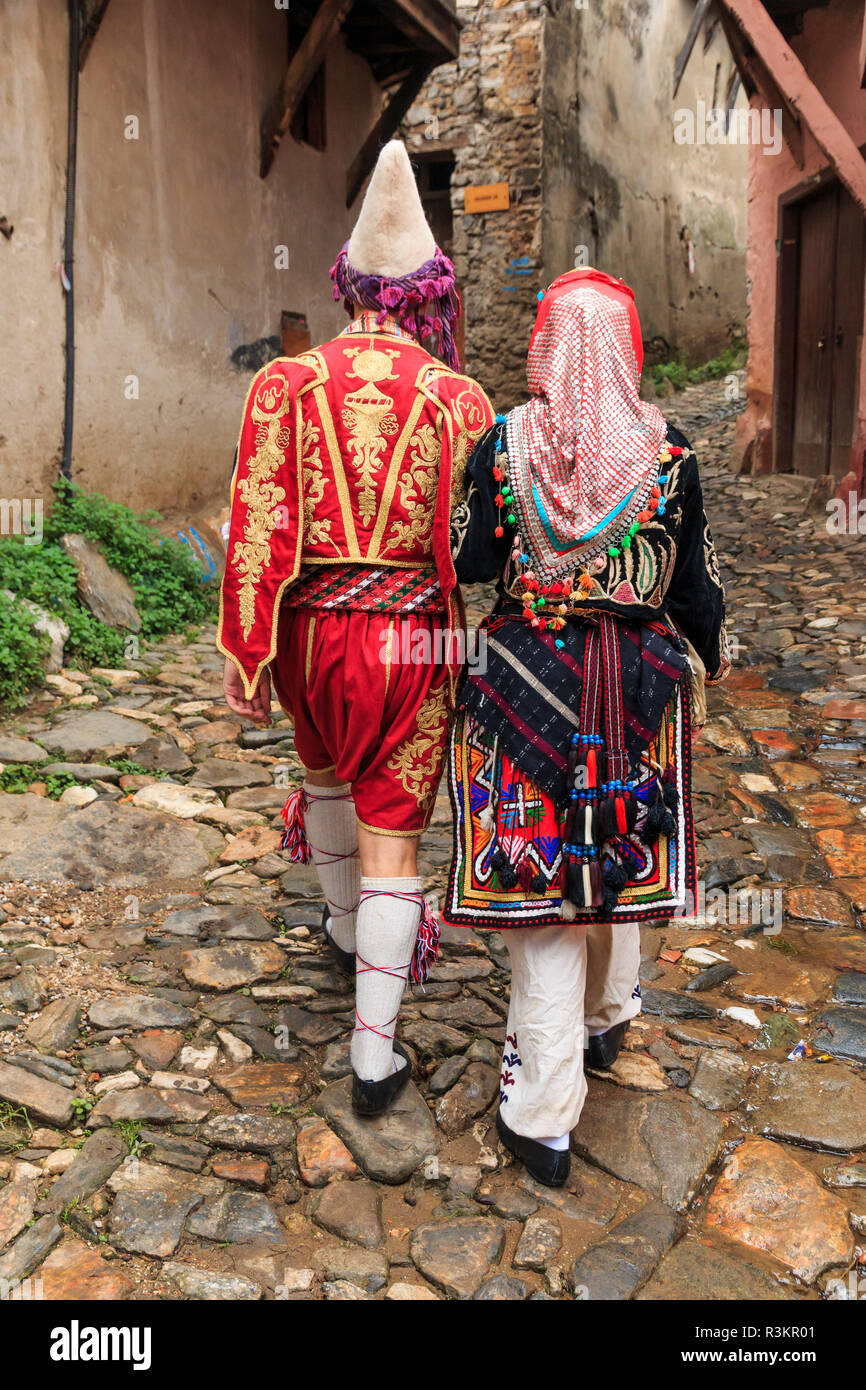 Turkey, Marmara, Bursa, Village of Cumalikizik. Traditional dress