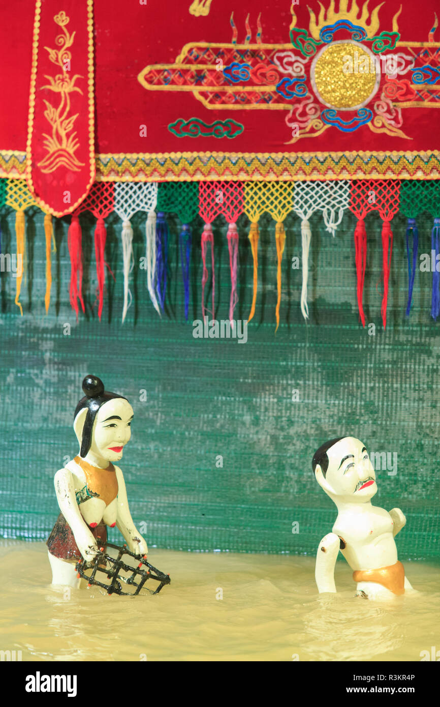 Traditional Vietnamese puppets at the Golden Dragon Water Puppet Theatre in Ho Chi Minh City