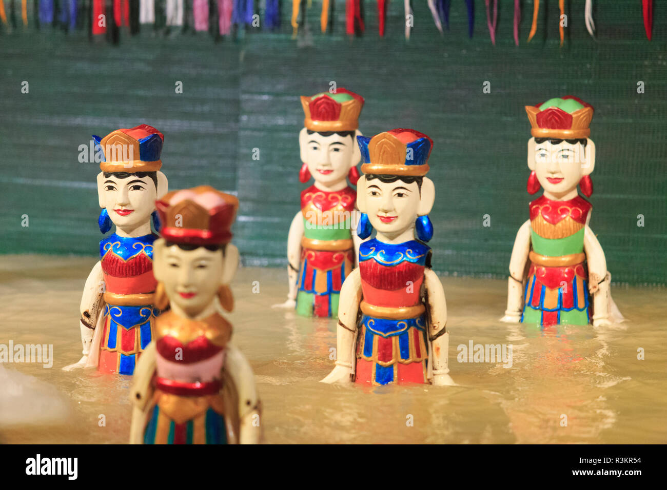 Traditional Vietnamese puppets at the Golden Dragon Water Puppet Theatre in Ho Chi Minh City