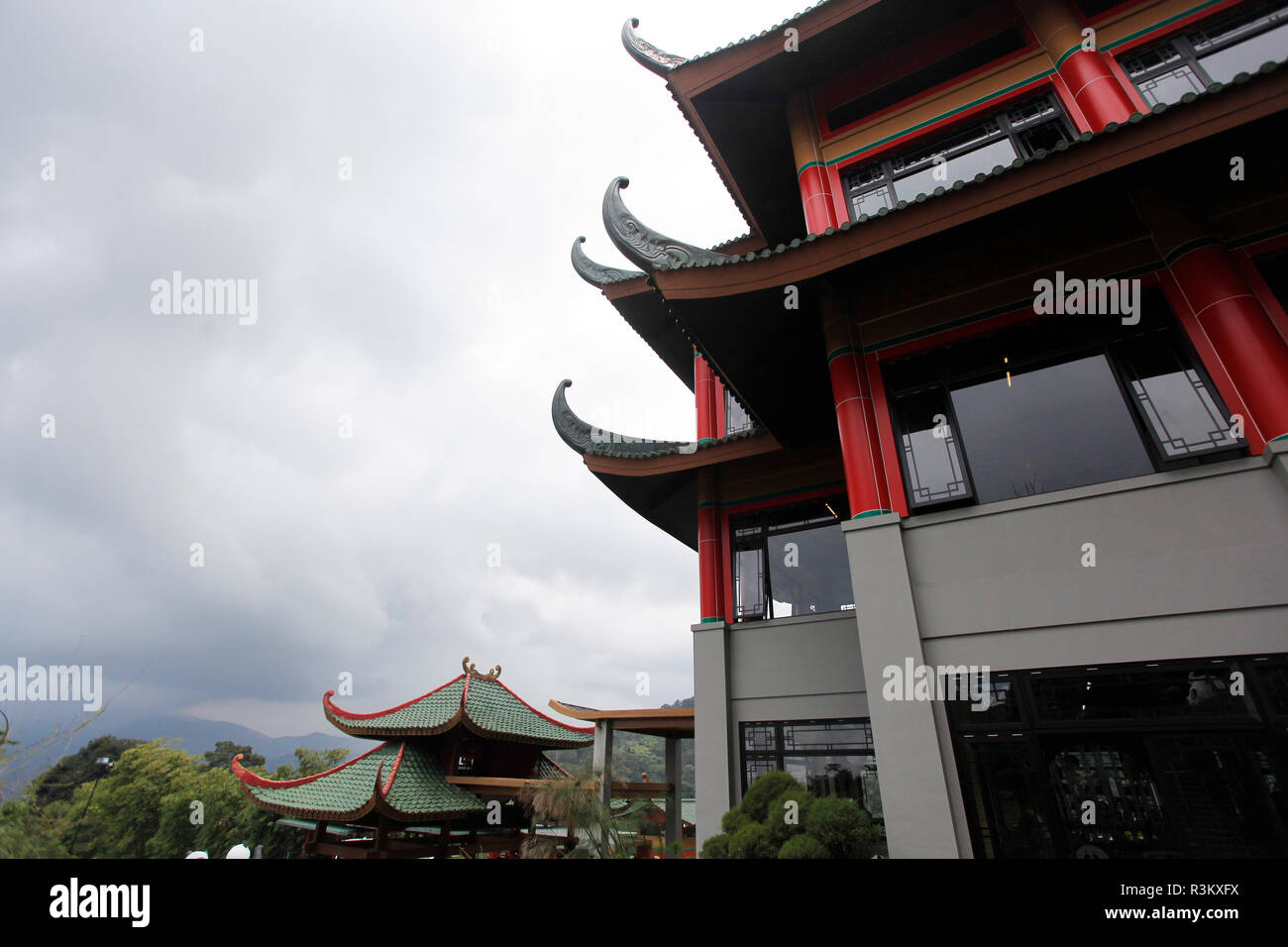 View Of The Indonesian Panda Castle Building At Taman Safari