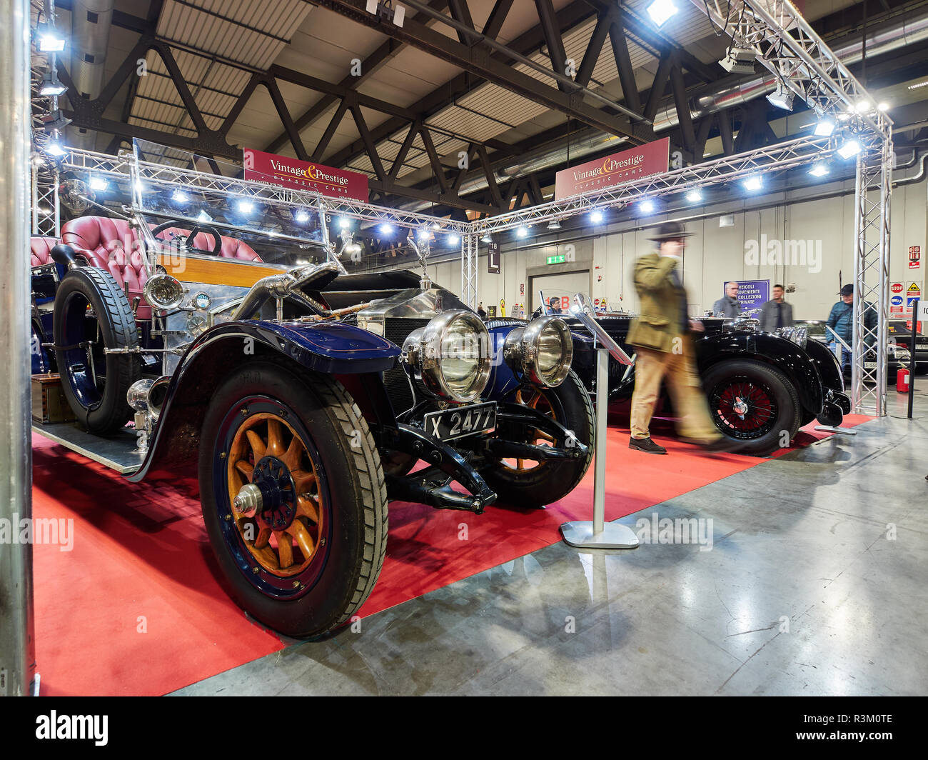 Milan, Lombardy Italy - November 23 , 2018 - 1911 Rolls-Royce Silver Ghost Rois des Belges Tourer at Autoclassica Milano 2018 edition at Fiera Milano Rho Credit: Armando Borges/Alamy Live News Stock Photo