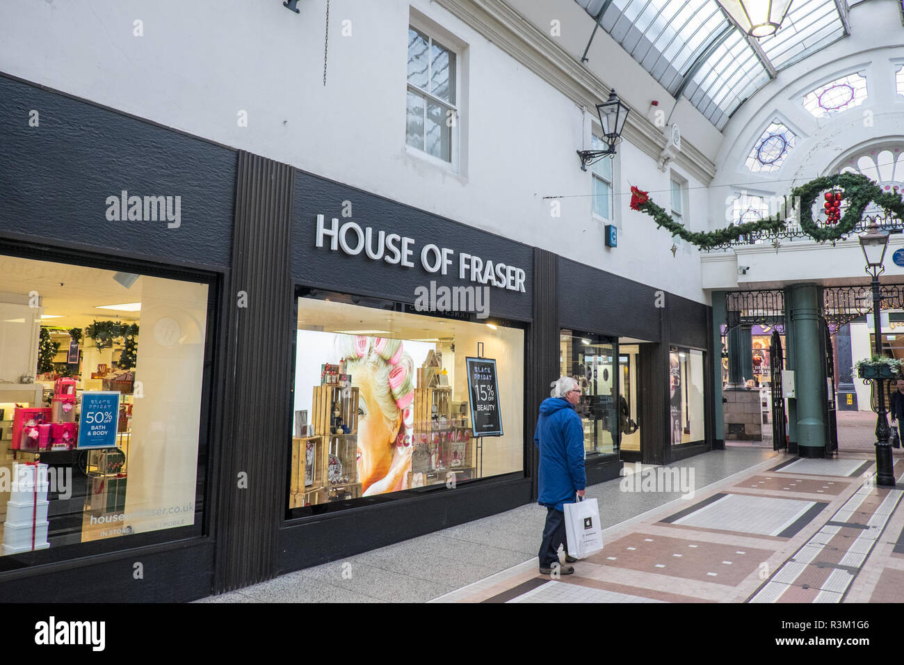 Bournemouth, Dorset, UK. 23rd Nov 2018. Huge discounts available on selected items at The Fragrance Shop,House of Fraser,Old Christchurch Road,Bournemouth Credit: Paul Quayle/Alamy Live News Stock Photo