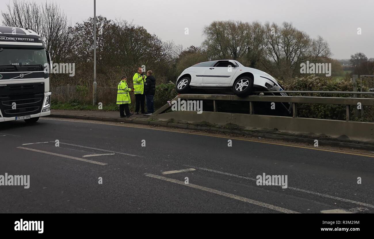 Car stuck on wall hires stock photography and images Alamy