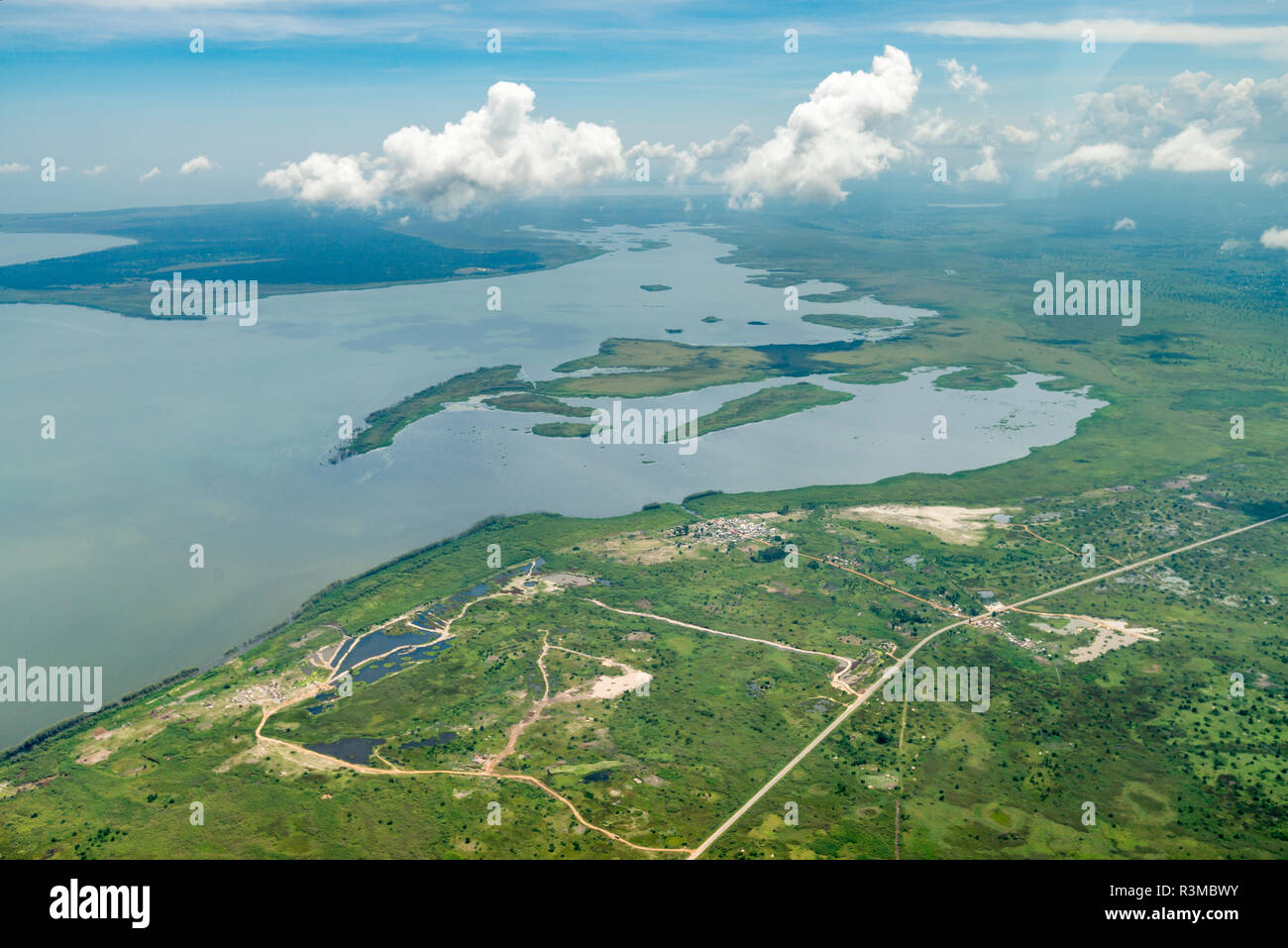 Lake Victoria near Entebbe. Uganda Stock Photo