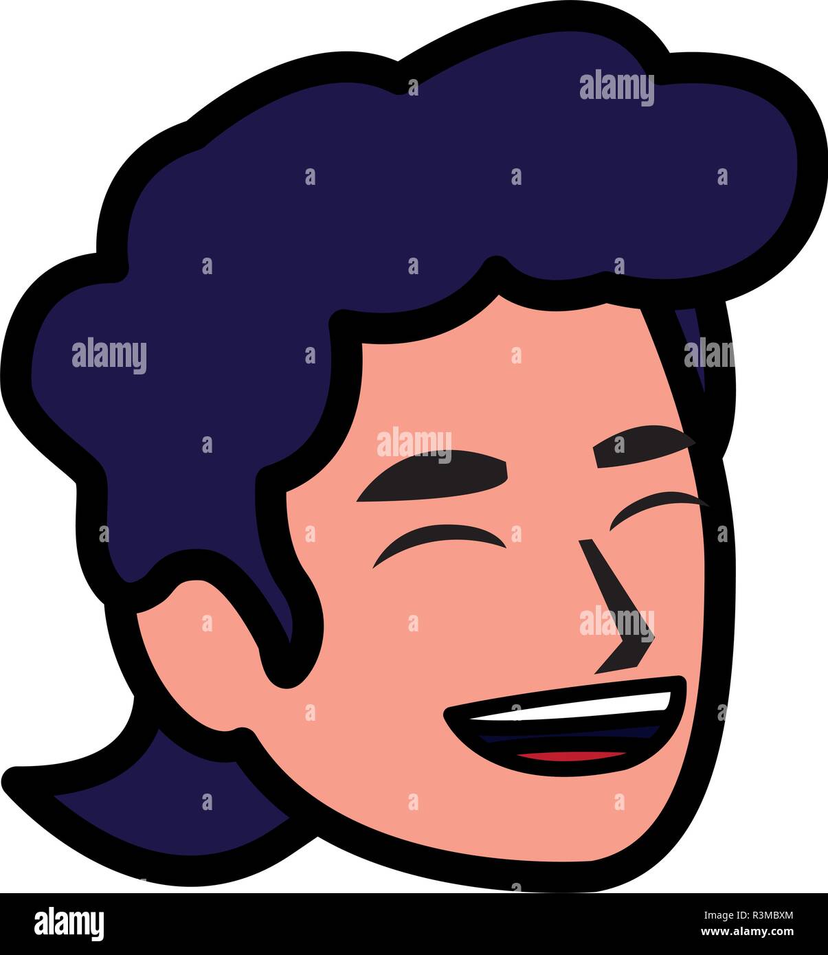 cartoon man icon over white background, vector illustration Stock ...