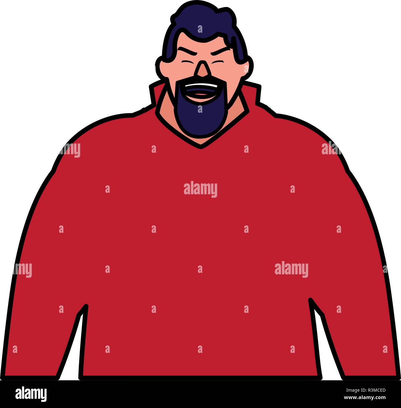 Cartoon man icon over white background, vector illustration Stock ...
