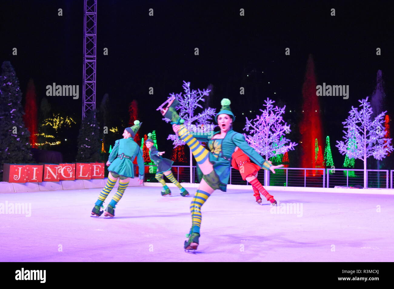 Ice Skating Rink Christmas Orlando 2022 Santa Claus Ice Skating High Resolution Stock Photography And Images - Alamy