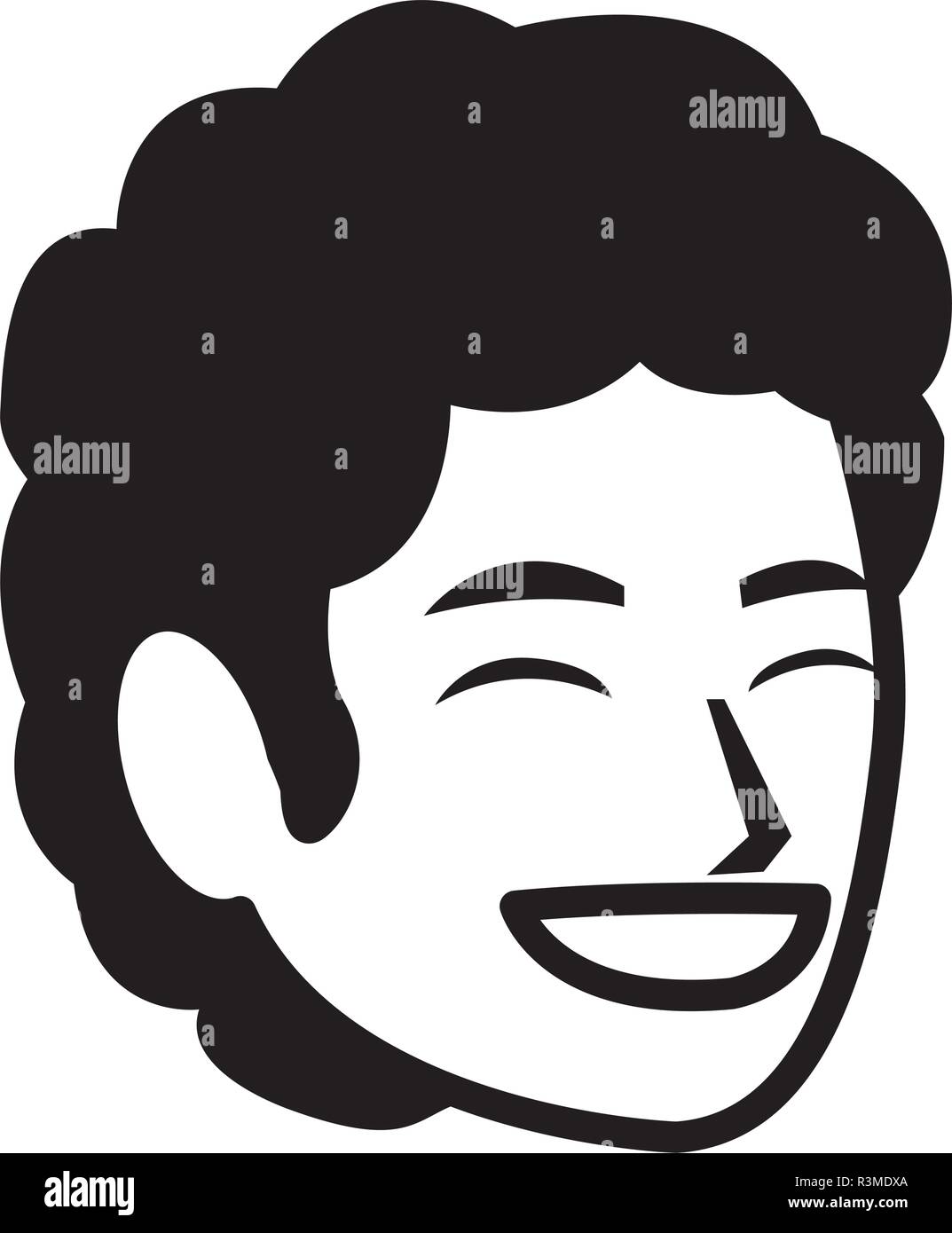Cartoon man icon over white background, vector illustration Stock ...