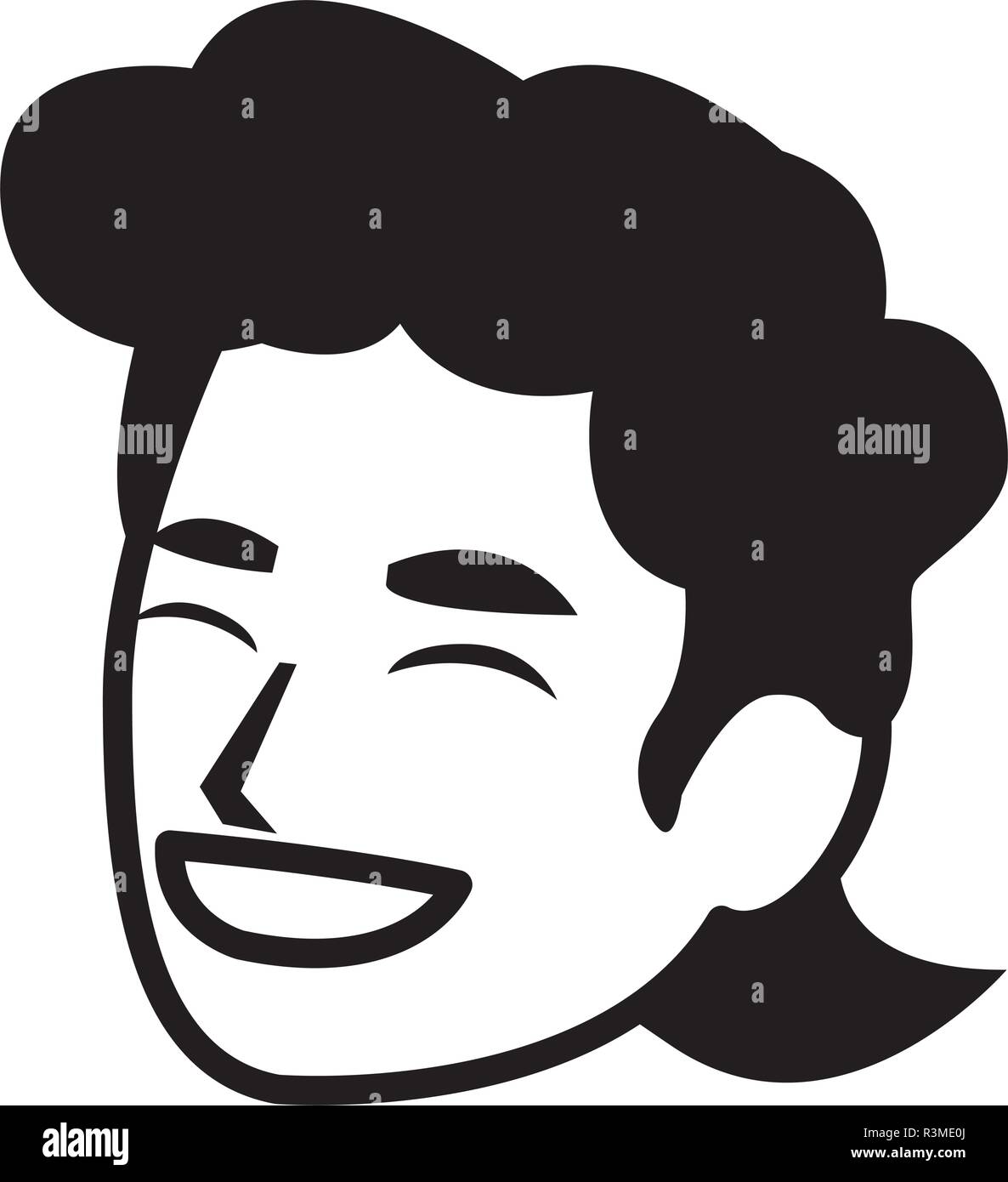 cartoon man icon over white background, vector illustration Stock ...