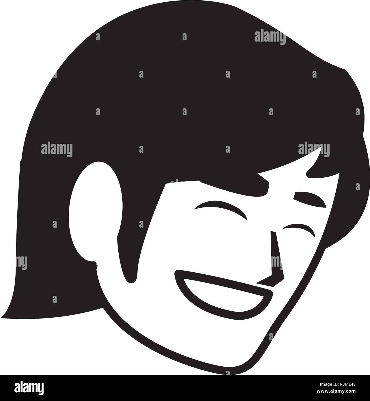 cartoon man icon over white background, vector illustration Stock ...