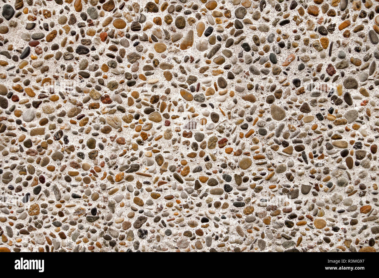 mosaic of small pebbles Stock Photo