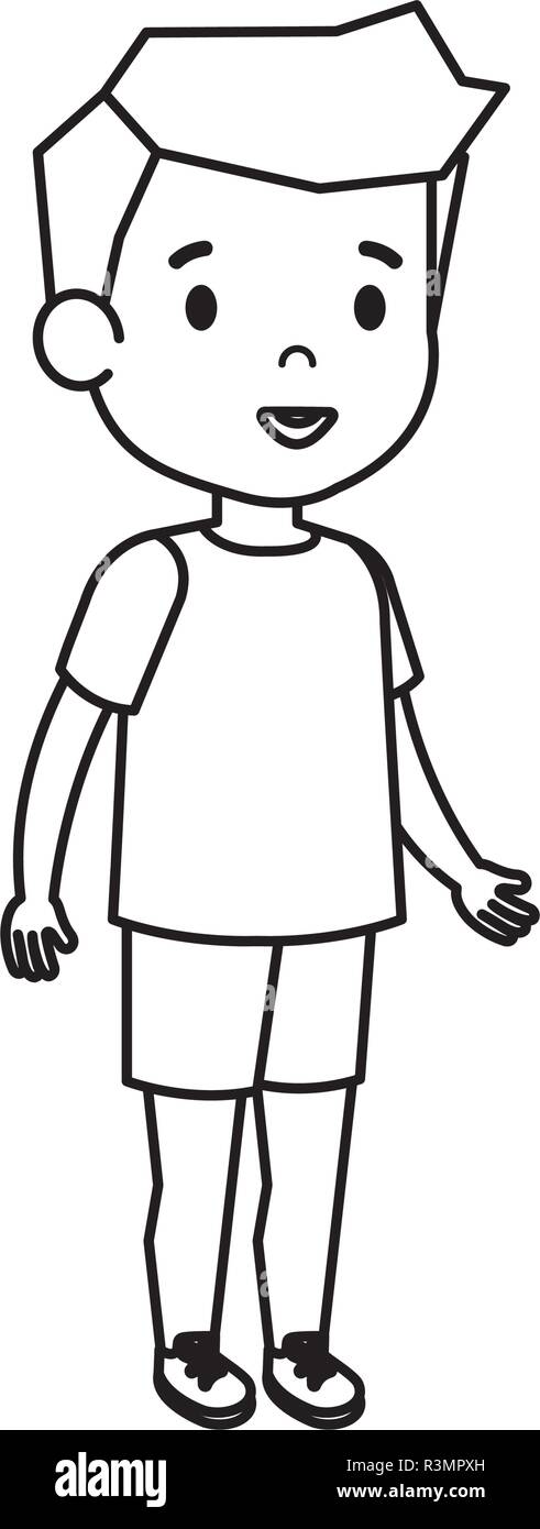 cute little boy character Stock Vector Image &amp; Art - Alamy