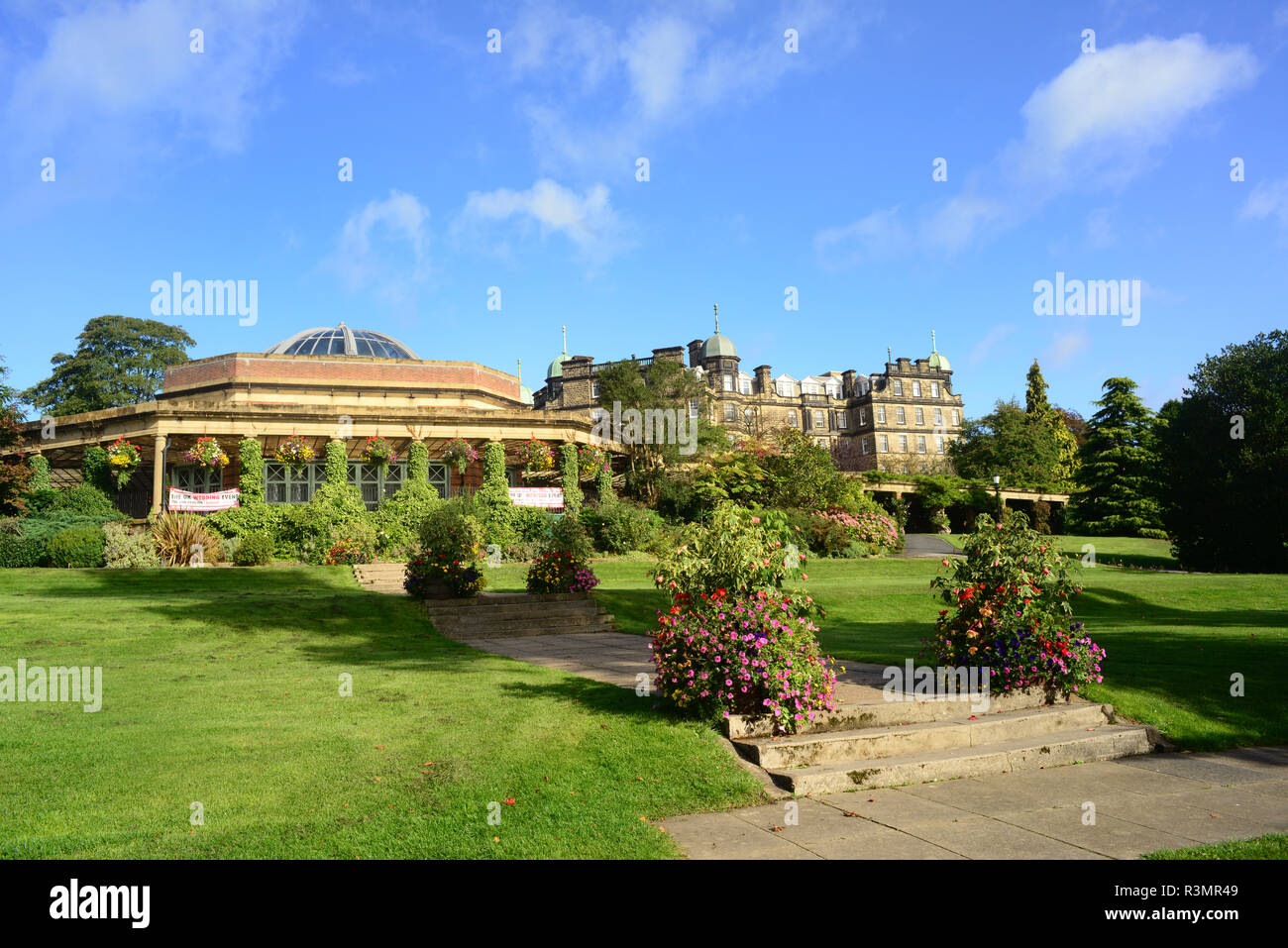 pavillion in valley gardens park harrogate yorkshire united kingdom Stock Photo