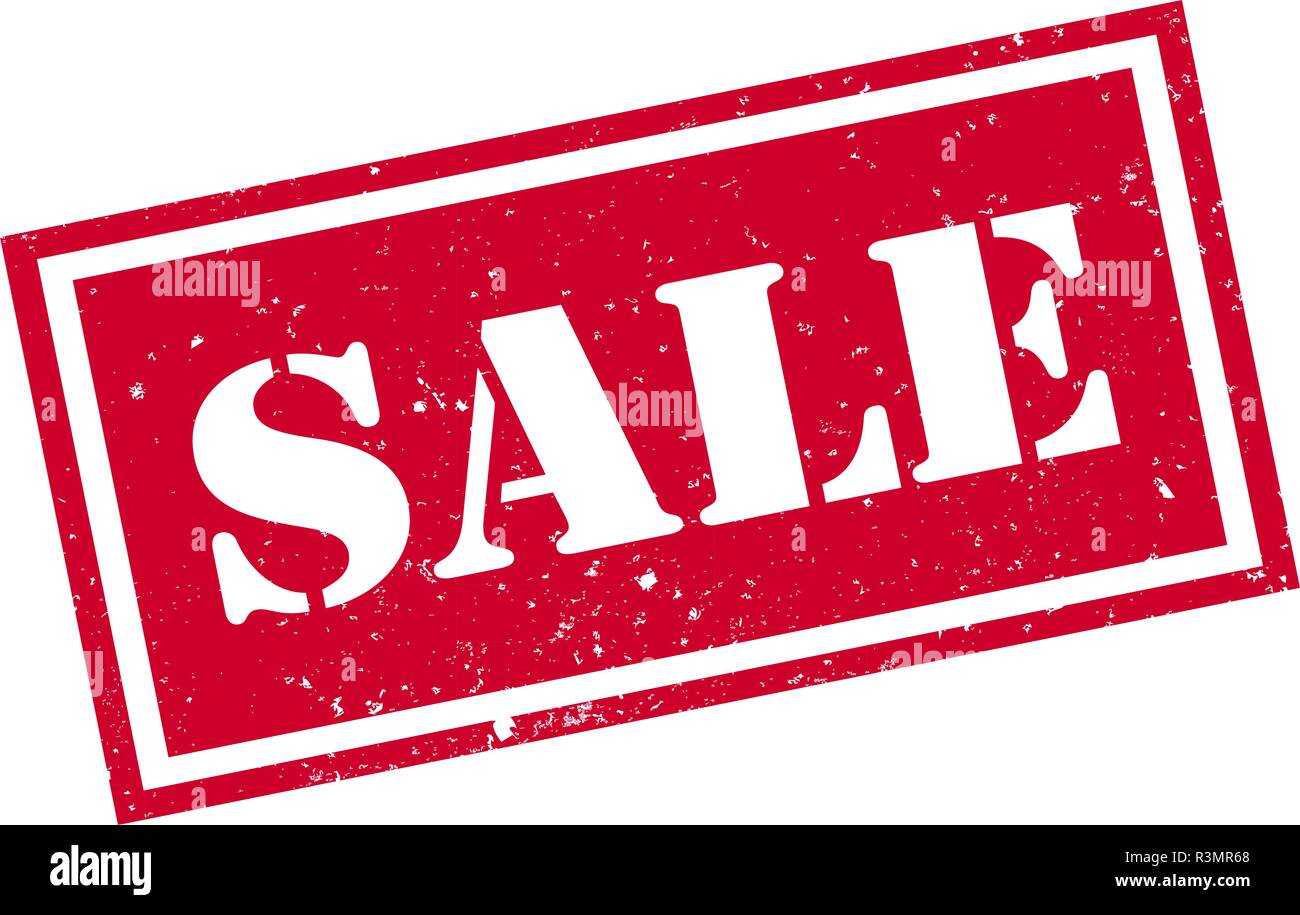 red grungy SALE rubber stamp Stock Vector Image & Art Alamy