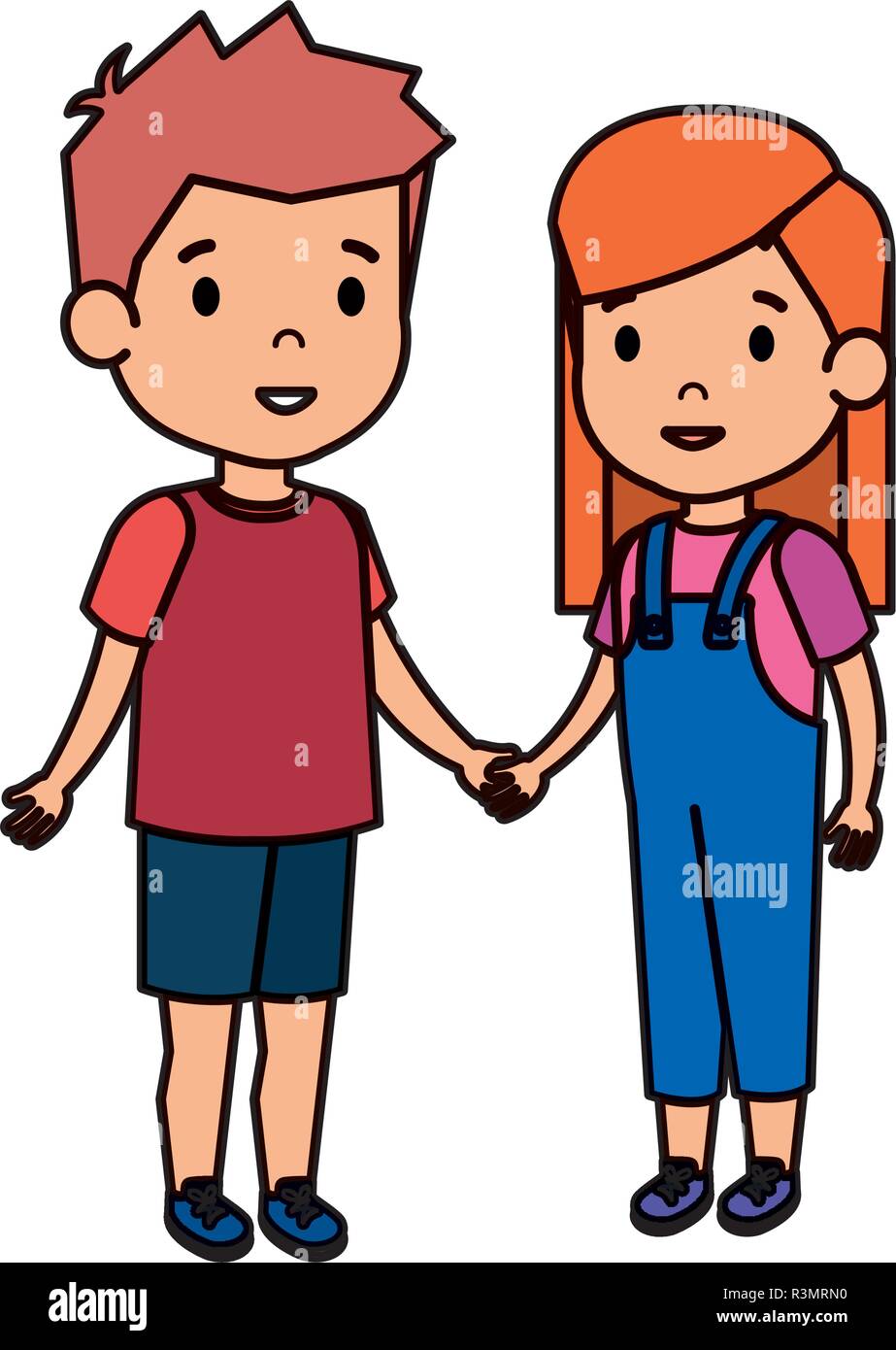 cute little kids couple Stock Vector Image & Art - Alamy